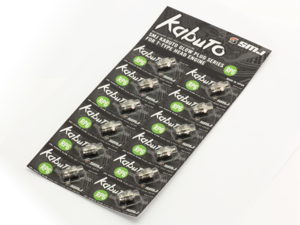 SMJ Kabuto GLOW PLUG RP6 sheet 12pcs.